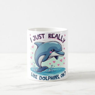 Mug J'Aime Vraiment Les Dauphins