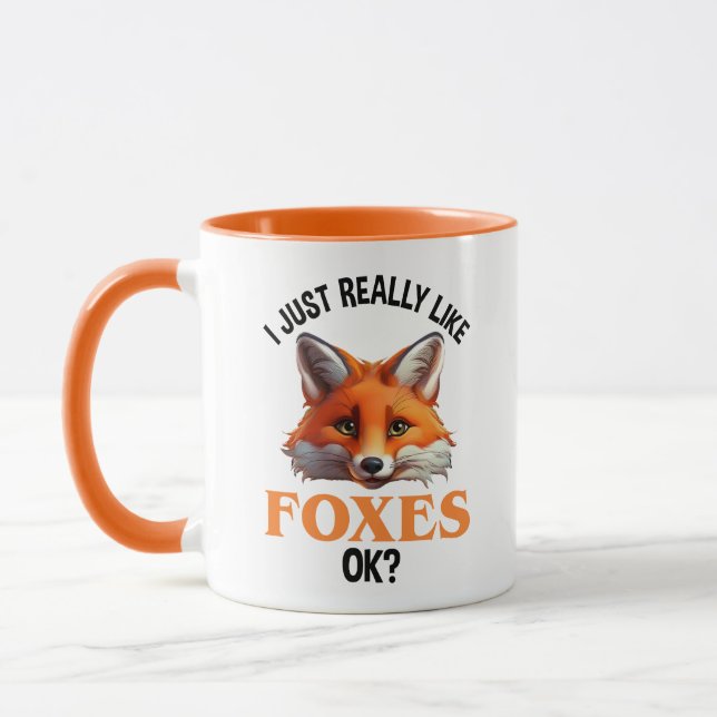 Mug J'Aime Vraiment Les Renards D'Accord ? (Gauche)
