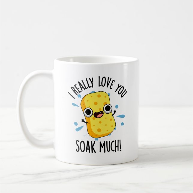Mug J'Aime Vraiment Que Vous Trempez Beaucoup Drôle Pu (Gauche)
