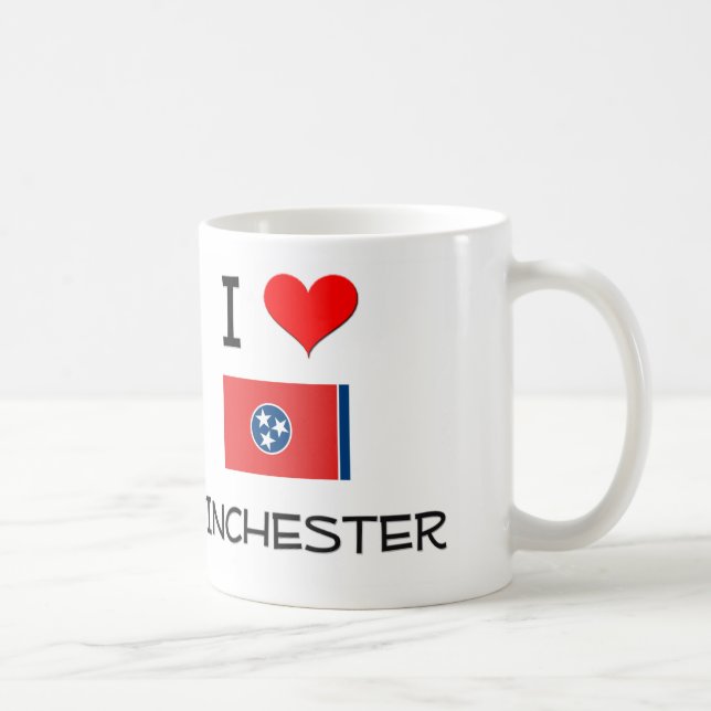 Mug J'aime Winchester Tennessee (Droite)
