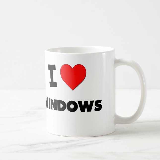 Mug J'aime Windows (Droite)