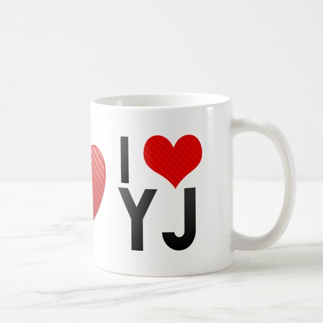 Mug J'aime YJ (Droite)