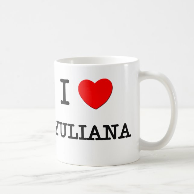 Mug J'aime Yuliana (Droite)