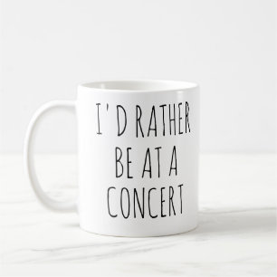 Mug  J'aimerais mieux être à un concert, musique