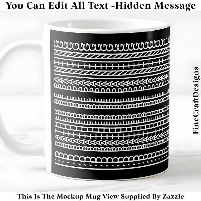 Mug J'aimerais mieux peindre Message caché 088W Nouvea (Créateur téléchargé)