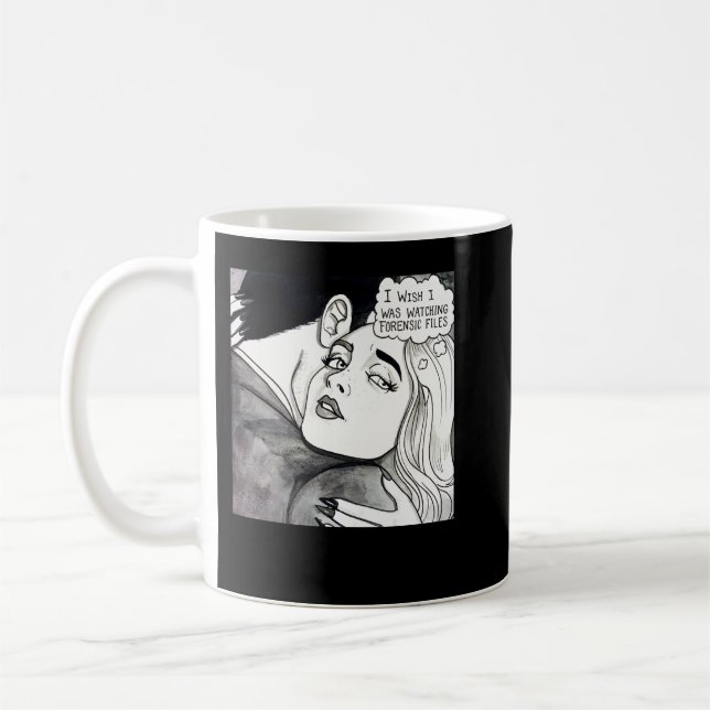 Mug J'aimerais regarder Forensic Files Classic (Gauche)