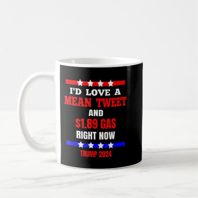 Mug J'aimerais un tweet moyen, Anti Joe Biden Maga Rep (Gauche)