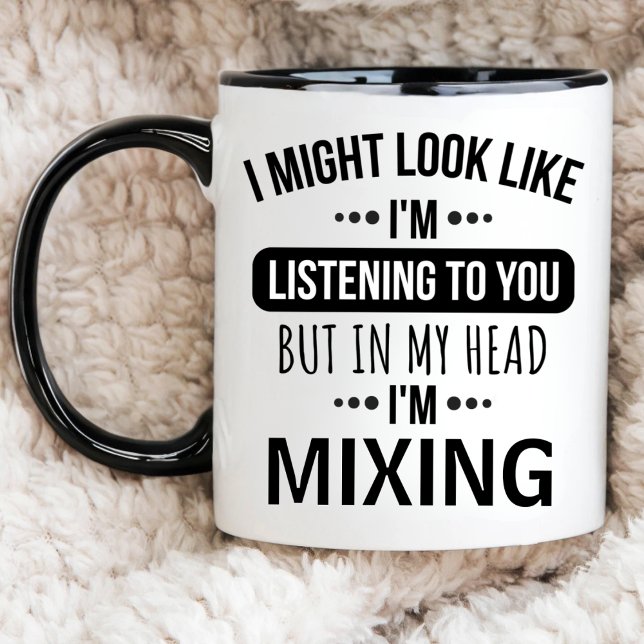 Mug J'AIMERAIS VOUS ÉCOUTER, DJ Personnalisé (Créateur téléchargé)