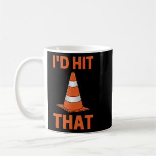 Mug J'allais frapper ce drôle d'autocross orange embou