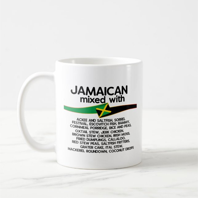 Mug Jamaïcain Mélangé Avec La Jamaïque Fière  (Gauche)
