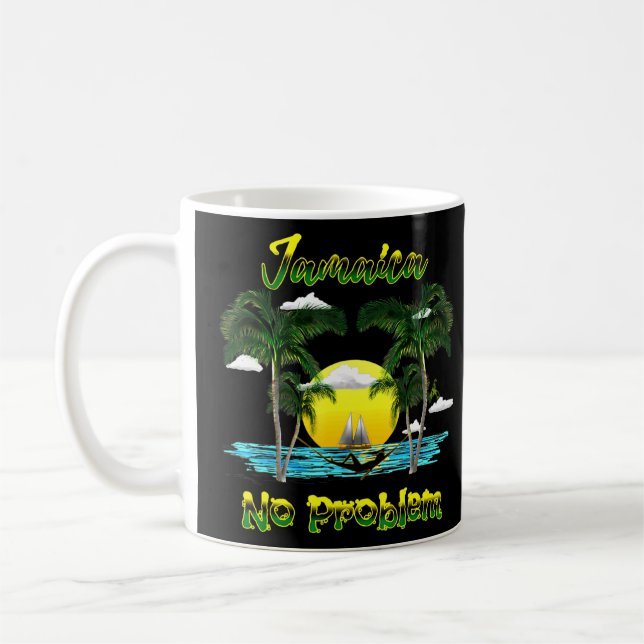 Mug Jamaïque Beach Caribbean Island Pas de problème (Gauche)