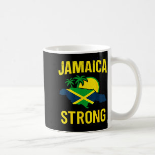 Mug Jamaïque forte j'aime le drapeau jamaïcain cœur fe