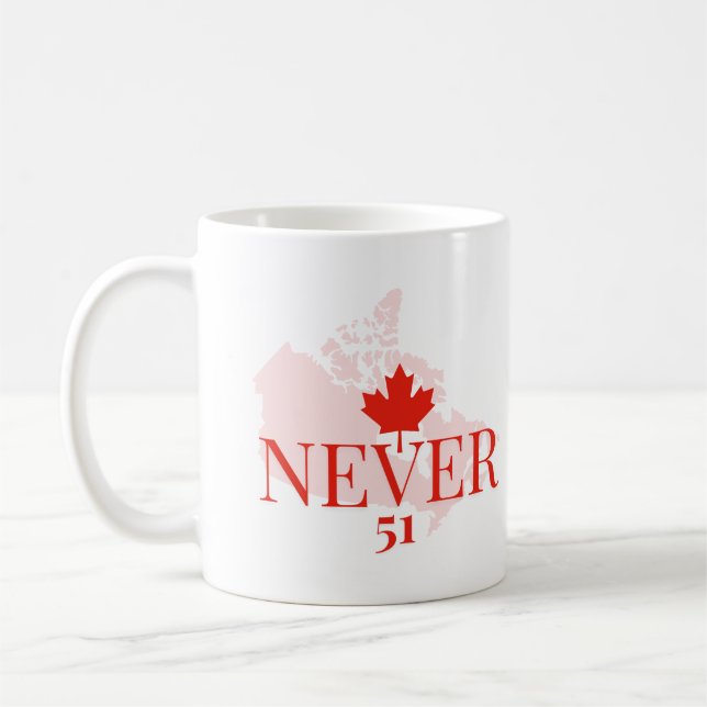 Mug Jamais 51e Déclaration politique d'État Canada (Gauche)