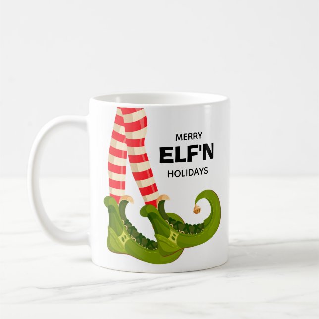Mug Jambes elfes de Noël (Gauche)