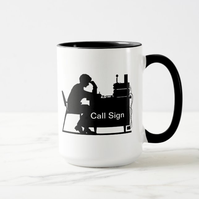 Mug Jambon masculin Silhoutte à la personnaliser de (Droite)