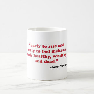 Mug James Thurber - tôt pour se lever