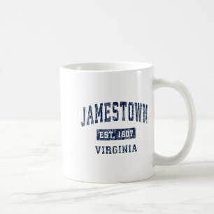 Mug Jamestown Virginie Va Vintage Sports Établis D