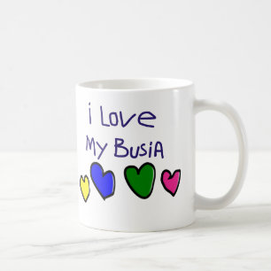 Mug J'amour d'I mon cadeau de Busia (grand-maman