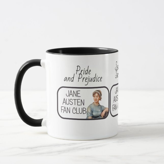 Mug Jane Austen Fan Club  (Gauche)