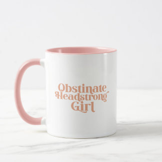 Mug Jane Austen Fille Têtue et Obstinée