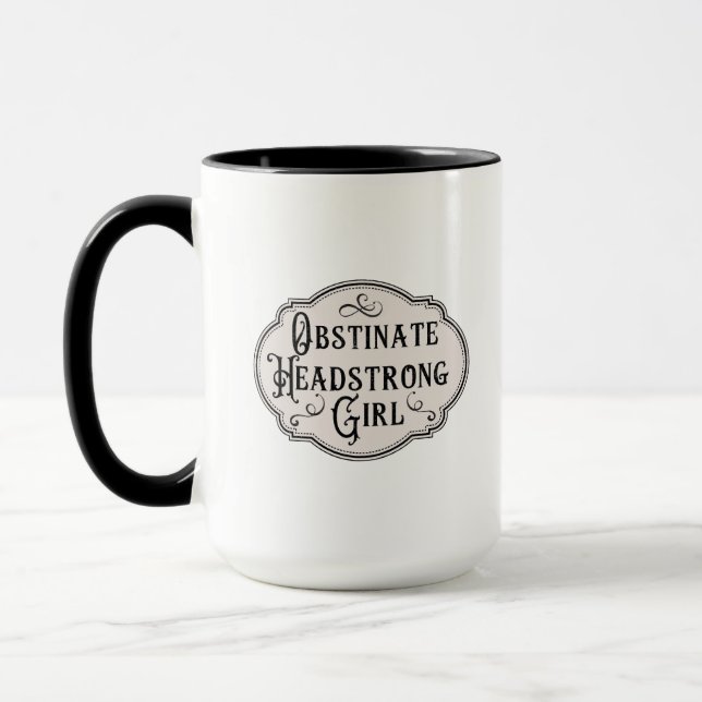 Mug Jane Austen Fille Têtue Et Volontaire (Gauche)