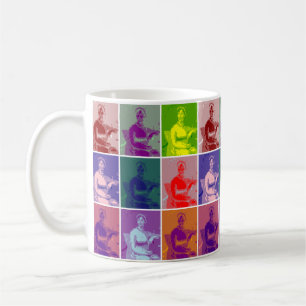 Mug Jane Austen pop art colorful