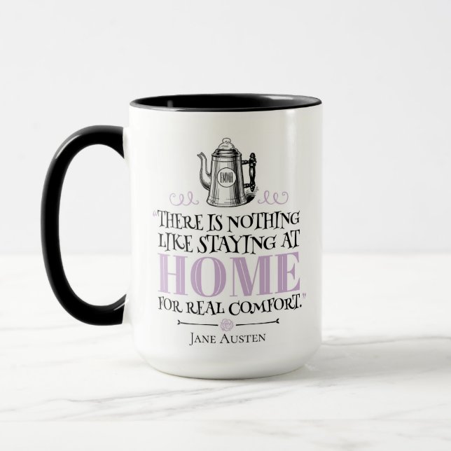 Mug Jane Austen - Séjour à la maison - Café Pot (Gauche)
