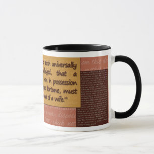 Mug Jane Austin : Fierté et préjudice