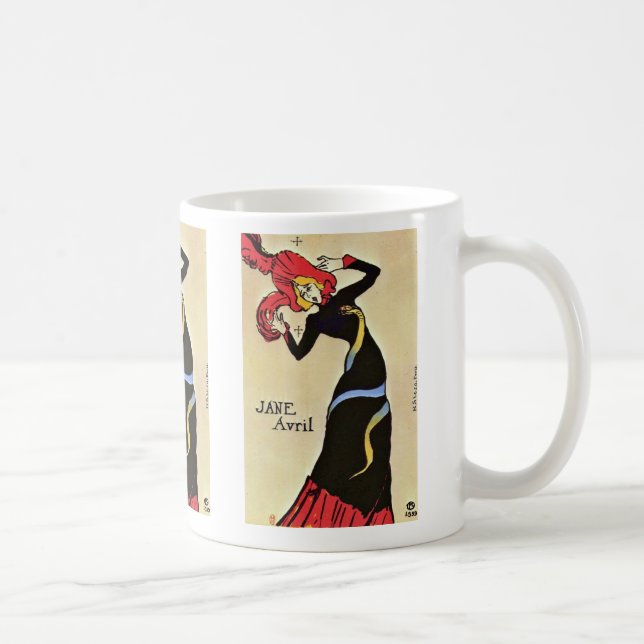 Mug Jane Avril, par Toulouse-Lautrec Henri De (Droite)