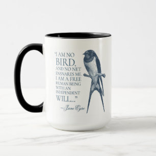 Mug Jane Eyre - Je ne suis pas un oiseau - hirondelle