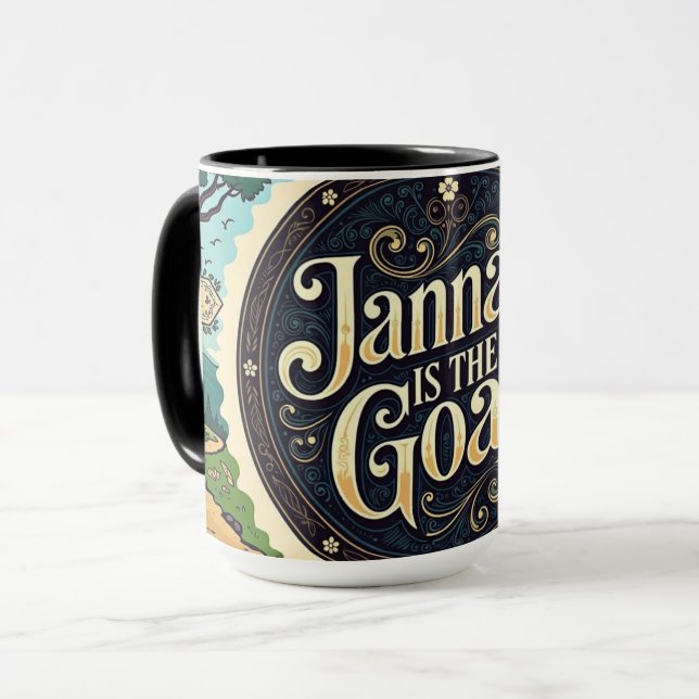 Mug Jannah is the Goal to Paradise | Vibrant Islam (Devant gauche)