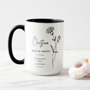 Mug Janvier Maid of Honor Don Fleur de carnation