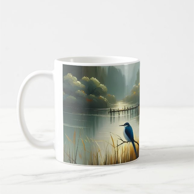 Mug Japan Lac Oiseau 1 - Toile (Gauche)