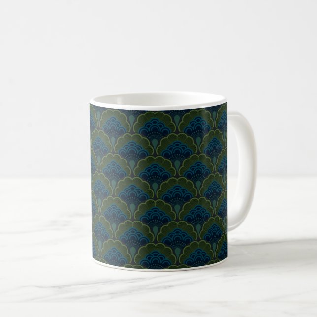Mug Japanese art deco style_Deep Forest (Devant droit)