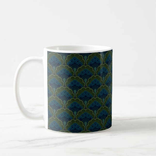 Mug Japanese art deco style_Deep Forest (Gauche)