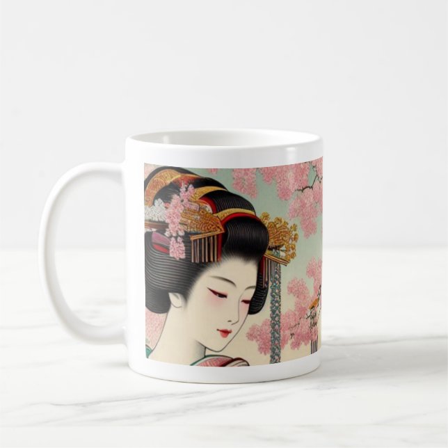 Mug Japanese Traditional Maiko Sakura  (Gauche)
