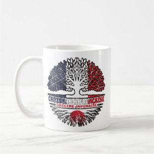 Mug Japon Japonais Français France Arbre Drapeau
