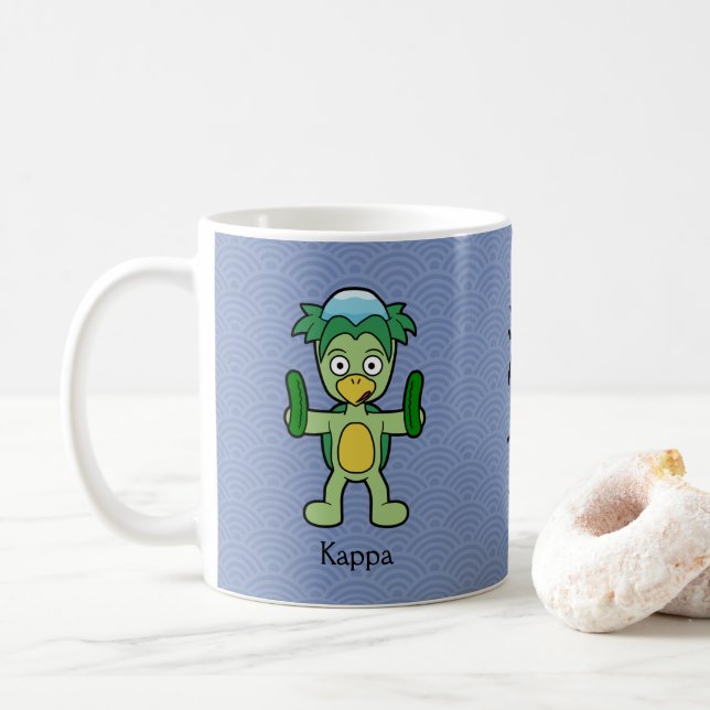 Mug Japonais Kappa Imp : Caricature Yokai (Avec donut)