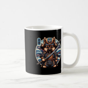 Mug Japonais Samurai Chien Tattoo, berger allemand Kaw