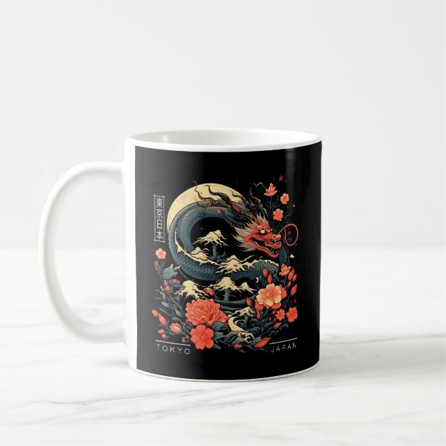 Mug Japonais Tokyo Dragon Asiatique Tatouage 80Â€™S St (Gauche)