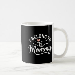 Mug J'appartiens à maman mignon minimaliste maman fête