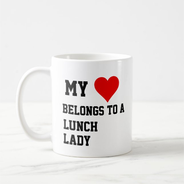 Mug J'Appartiens À Une Dame Du Déjeuner (Gauche)