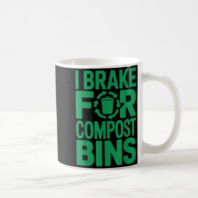 Mug J'applique les freins pour les bacs à compost cita (Droite)