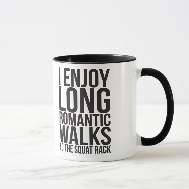 Mug J'Apprécie Les Longues Marches Romantiques Jusqu'A (Droite)