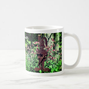 Mug Jardin à fleurs de lapin rouillé Personnalisé