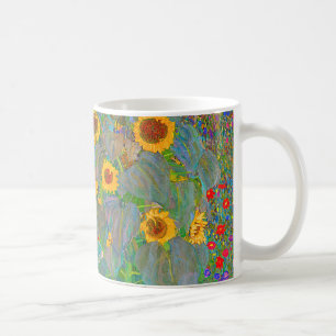 Mug Jardin agricole de Gustav Klimt avec tournesols