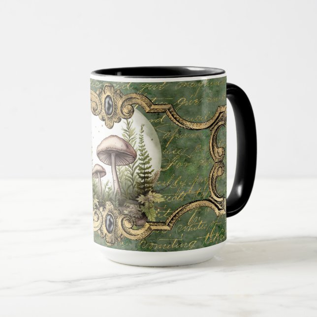 Mug Jardin aux champignons clair de lune (Devant droit)