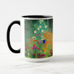 Mug Jardin aux fleurs Gustav Klimt<br><div class="desc">Mug à café avec peinture à l’huile de Gustav Klimt Jardin aux fleurs (1906). Un beau jardin de fleurs violettes,  rouges,  blanches,  bleues et oranges. Un grand cadeau pour les amateurs d'art Art Nouveau et autrichien.</div>