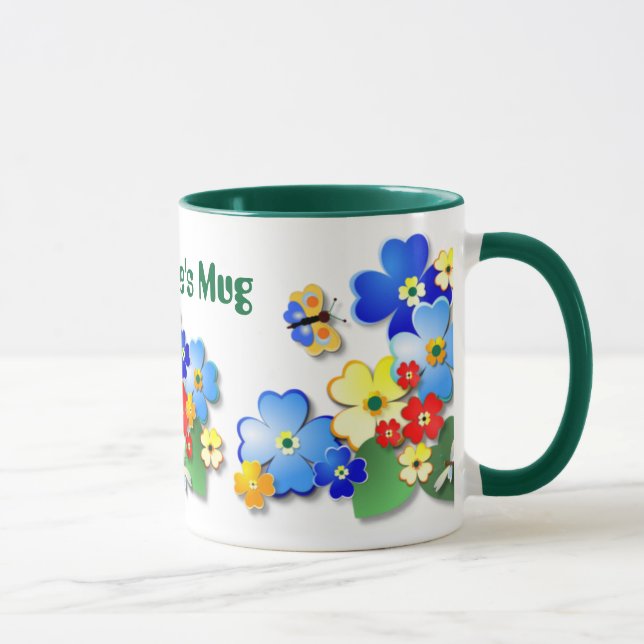Mug Jardin aux fleurs ~ Musique à doigt (Droite)