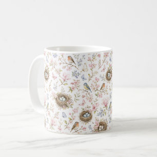 Mug Jardin botanique de fleurs sauvages de nid d'oisea